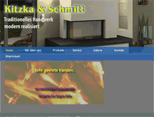 Tablet Screenshot of kitzka-schmitt-kacheloefen.com